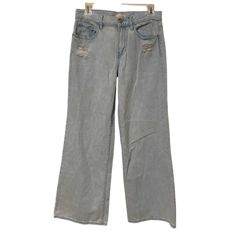 PacSun Lena Super Baggy Blue Flare Wide Leg Jeans Size 25